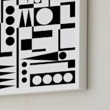 "Absolute Beginners" - Art Print in black and white by Bryn Wears-Fitipaldi - Frame Close-up
