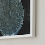 "New Leaf" - Art Print in Dark teal by Erin McCluskey Wheeler - Frame Close-up