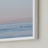 "Waiting on You" - Art Print in Sky Blue by Mike Sunu - Frame Close-up