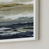 "Moving Horizons" - Art Print in Sage Green by Lara Eckerman - Frame Close-up