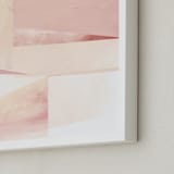 "PinkSea" - Art Print in Blush Pink by Lisa Samartino Design - Frame Close-up