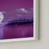 "Riverradiate Five" - Art Print in Magenta Glow by Jeff Preuss - Frame Close-up