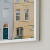 "Georgetown Two" - Art Print in Muted Yellow by Lindsay Ferraris Photography - Frame Close-up