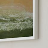 "Green Ocean Wave" - Art Print in Ocean Green by Camille Pietrow - Frame Close-up