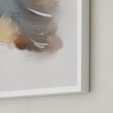 "California Quail" - Art Print in Neutral Grey by Christa Kimble - Frame Close-up