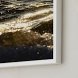 "Sea Sparkle II" - Art Print in champagne by KIMBERLY SMITH - Frame Close-up