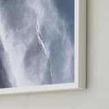 "Yosemite Mist II" - Art Print in Stonewashed Denim by Courtney Crane - Frame Close-up