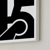 "SF 415" - Art Print in Black and White by Jennifer Morehead - Frame Close-up