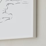 "Model9 - portrait size" - Art Print in black and white by Miranda Mol - Frame Close-up