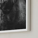 "Through the Thistle" - Art Print in Smolder Black by Hollie Renner Photography - Frame Close-up