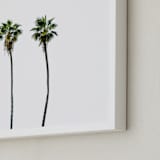 "3 Kings" - Art Print in White by Mike Sunu - Frame Close-up