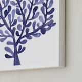 "Sea Botanicals IV" - Art Print in Steel blue by Luz Alliati - Frame Close-up