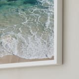 "La Jolla Shores #1" - Art Print in Shoreline Blue by Shannon Howard - Frame Close-up