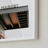"Union Market" - Art Print in Rust Orange by Lindsay Ferraris Photography - Frame Close-up