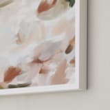 "Subliminal" - Art Print in Rust by Melanie Severin - Frame Close-up