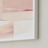 "PinkSea" - Art Print in Blush Pink by Lisa Samartino Design - Frame Close-up