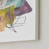 "Fosse" - Art Print in chartreuse by Misty Hughes - Frame Close-up