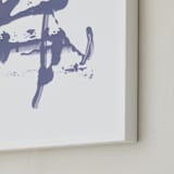 "Street Cred" - Art Print in Blue by Misty Hughes - Frame Close-up