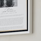 "Classic Edge" - Custom Foil Print in White by Nicole Walsh - Frame Close-up