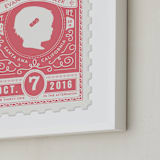 "The Little Miss" - Personalized Art Print in Rose by Tanya Lee of Frooted Design - Frame Close-up