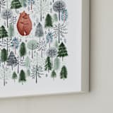 "Never Alone" - Personalized Art Print in Crisp White by Sarah Knight - Frame Close-up