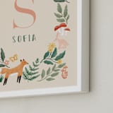 "Wild Woodland" - Personalized Art Print in Woods by Elly - Frame Close-up