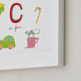 "C is For" - Art Print in White by Tereza Šašinková Lukášová - Frame Close-up