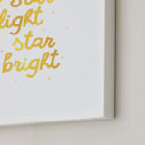 "Star Light Star Bright" - Art Print in Twinkle by Lea Delaveris - Frame Close-up