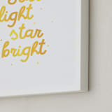 "Star Light Star Bright" - Art Print in Twinkle by Lea Delaveris - Frame Close-up