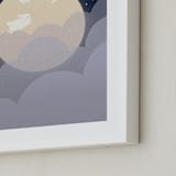 "What We Dream At Night" - Art Print in Midnight Blue by Carol Lin - Frame Close-up