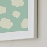 "Desert Sky" - Art Print in Sky Blue by Coit Creative - Frame Close-up