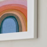 "Rainbow Hill" - Art Print in Rainbow by Carrie Moradi - Frame Close-up