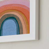 "Rainbow Hill" - Art Print in Rainbow by Carrie Moradi - Frame Close-up