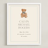 "Baby's Bear: Custom Print" - Custom Print in Frost by Becky Nimoy - Framed
