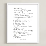 "Your Text: Custom Print " - Custom Print in Black by Minted - Framed