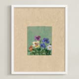 "Cluster" - Art Print in Jadeite Green by Brittany Smith - Framed