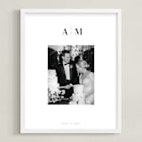 "Monogram: Portrait Framed Photo " - Framed Photo in White by Minted - Framed