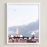 "Magique" - Art Print in White by Caroline Mint - Framed