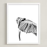 "Tropical Wave" - Art Print in Noir by Alicia Youngken - Framed