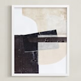 "Last Tuesday" - Art Print in Sand by Jennifer Daily - Framed