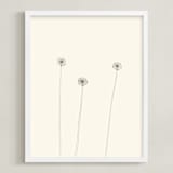 "Dandelions" - Art Print in Ivory by Jorey Hurley - Framed