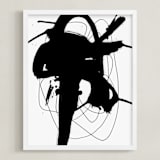 "synapse" - Art Print in Black and White by Ilana Greenberg - Framed