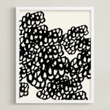 "Black Sheep" - Art Print in Noir by rose lindo - Framed