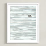 "Seal" - Art Print in white background by Jorey Hurley - Framed