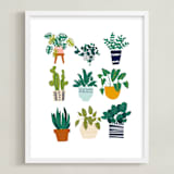"Planted" - Art Print in Fresh white by Afton Harding - Framed