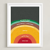 "The Earth" - Art Print in Magma by Erica Krystek - Framed