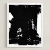"Back in Black" - Art Print in Black and White by Ilana Greenberg - Framed