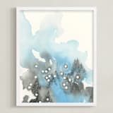 "Sagittarius Constellation" - Art Print in Sky Blue by Emily Magone - Framed