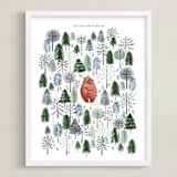 "Never Alone" - Personalized Art Print in Crisp White by Sarah Knight - Framed