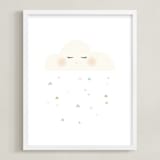 "Miss Cloud" - Art Print in Cotton by fatfatin - Framed
